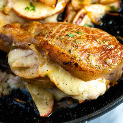 Apple Stuffed Pork Chops