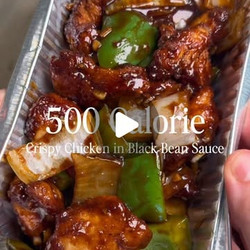 Low Cal Crispy Chicken In Black Bean Sauce