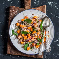 Quinoa Salad With Sweet Potatoes And Pears