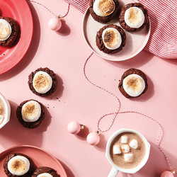 Spiced Hot Cocoa Cookies With Marshmallow Middles