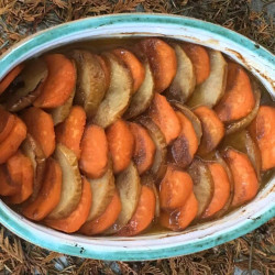 Rustic Candied Sweet Potatoes And Apples