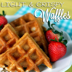 Light &amp; Crispy Waffles