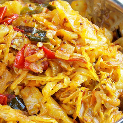 Spicy Deviled Cabbage Curry