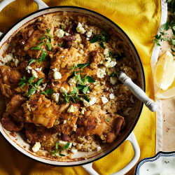Greek-style Lemon Chicken Rice With Fetta - Australian women's weekly