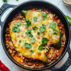 Picadillo &amp; Cheese Chile Rellenos