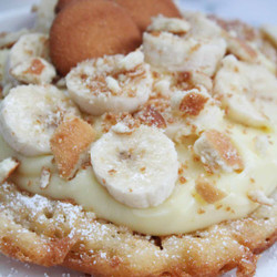 Banana Pudding Funnel Cakes