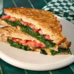 Grilled Cheese With Spinach &amp; Tomato