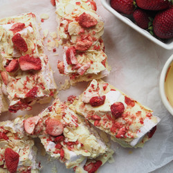 Strawberries And Cream Rocky Road