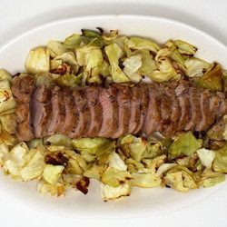 Gingered Pork Tenderloin And Cabbage