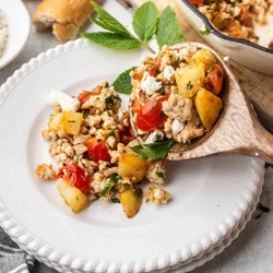 Mediterranean Turkey Skillet
