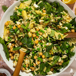 Garlic And Herb Orzo Pasta Salad