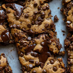 Almond Butter Blondies With Chocolate Chips