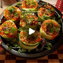 Spicy Jackfruit Cucumber Rolls