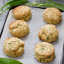 Vegan Cheese Scones (with Wild Garlic)