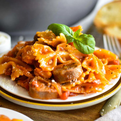 One Pot Sausage And Peppers Pasta