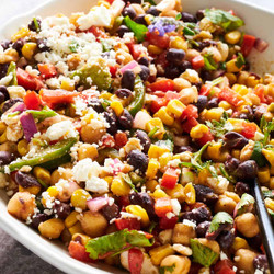 Black Bean And Corn Salad With Sweet And Spicy Dressing