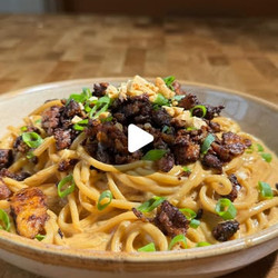 Dan Dan Noodles With Tahini And Pan Fried Tofu
