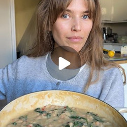 Lemony Cannellini Beans With Garlic, Chili And Spinach
