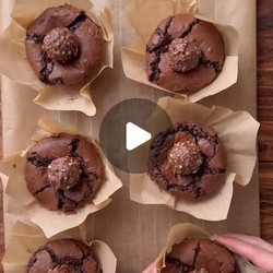 Ferrero Rocher Brownie Cups