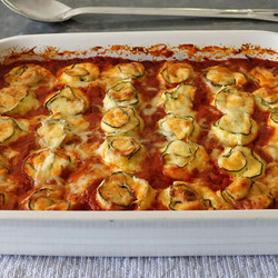 Zucchini Roll Lasagna On Turkey Bolognese