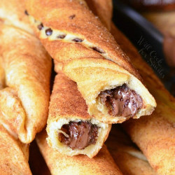 Chocolate Hazelnut Cinnamon Twists