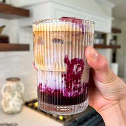 Blueberry Vanilla Iced Latte