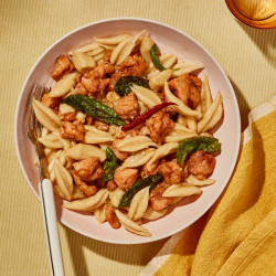 Three-cup Chicken With Homemade Noodles