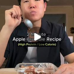 2-minute High-protein Apple Crumble