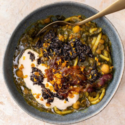 Ash Reshteh (persian Beans, Greens, And Noodle Soup)