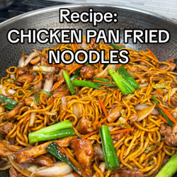 Chicken Pan Fried Noodles