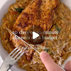Creamy Tomato Chicken Risoni (orzo)
