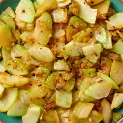Sautéed chokoes/Chayote Squash