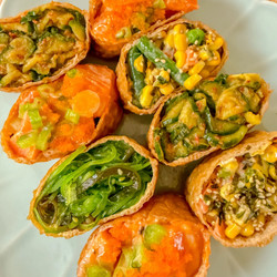 Spicy Salmon Tofu Pockets (inari Sushi)
