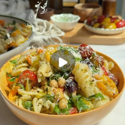 Italian Pasta Salad With Pepperoncini Dressing