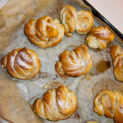 Soft Cardamom Cinnamon Buns (with Dairy Free Filling)