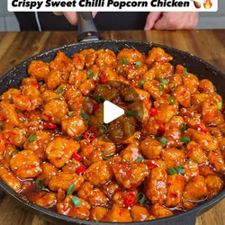 High Protein Crispy Sweet Chilli Popcorn Chicken
