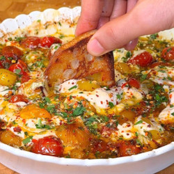 Roasted Cherry Tomato &amp; Creamy Bean Dip With Sourdough