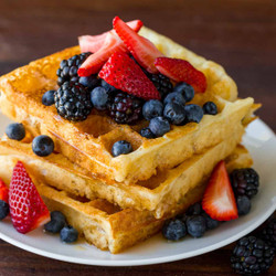 Fluffy Waffle Recipe (video)