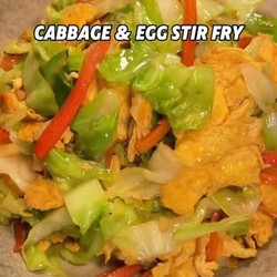 Simple And Super Tasty Cabbage Scrambled Eggs