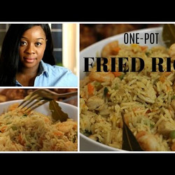 Nigerian Fried Rice Recipe | Chicken, King Prawns, Vegetables &amp; Rice
