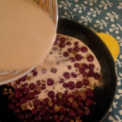 Tart Cherry and Golden Raisin Clafoutis