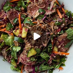 Seared Beef And Herb Salad With Lime And Sesame