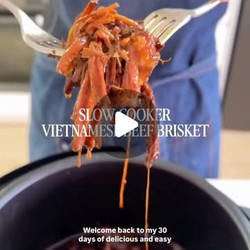 Vietnamese Style Beef Brisket meat slow cooker