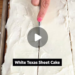 White Texas Sheet Cake