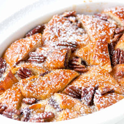 Nutella Croissant Bread Pudding