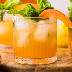 Peach Bourbon Smash