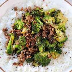Sticky Sweet Ground Beef And Broccoli