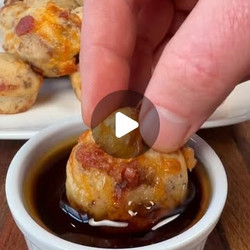 Mini Loaded Breakfast Pancake Bites