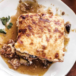 Moussaka-greek Eggplant Potato Casserole