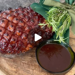 Cherry And Gin Glazed Ham